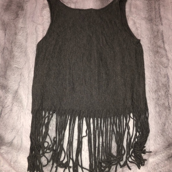 tank top with flare material on bottom - Picture 7 of 8